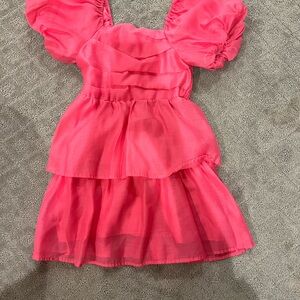 Cat & Jack Pink Ruffled Peplum Sundress